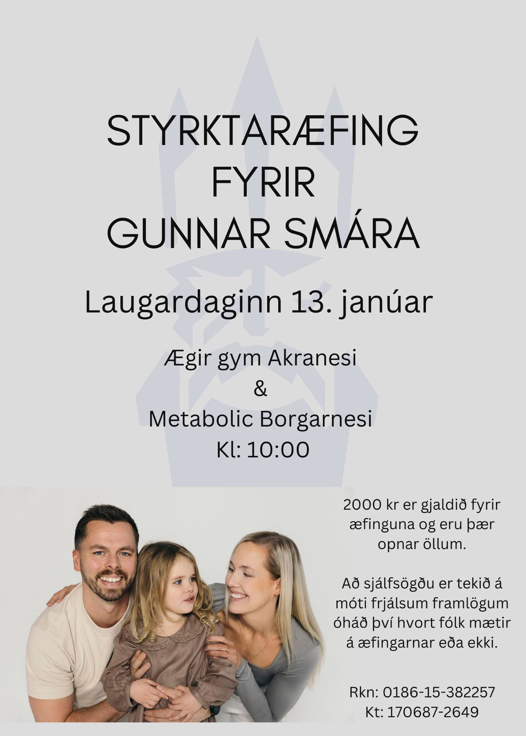 Styrktaræfing Gunnars Smára